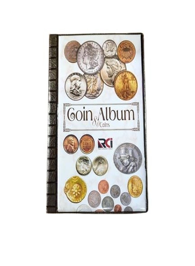 RCI 80 Pockets Coin Album - Coin Storage Album Book for Collectors (1 Pcs) - Image 1